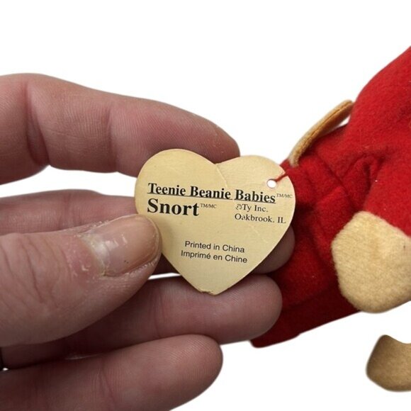Ty Teenie Beanie Babies Snort The Bull McDonalds - Picture 5 of 7